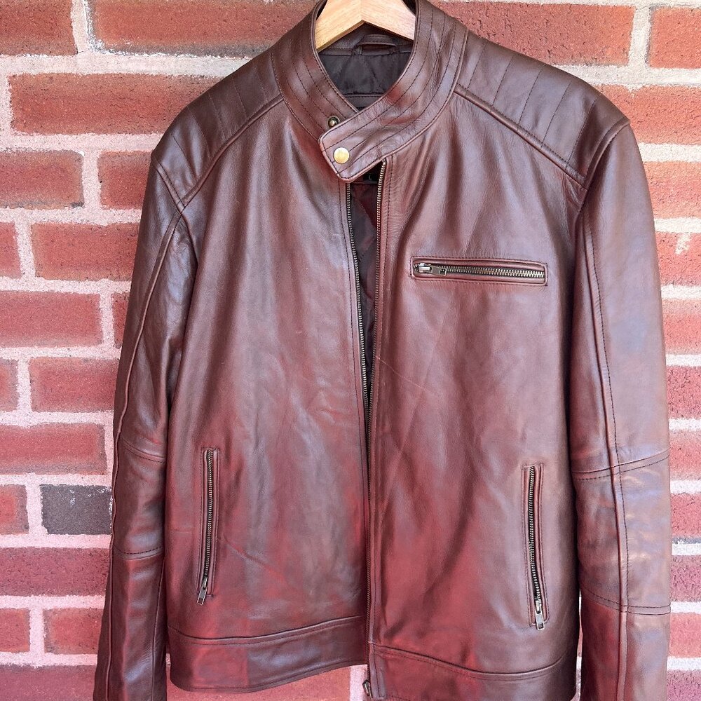 The Jacket Maker Brown Leather Jacket - image 1